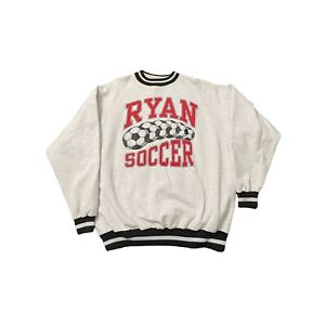 Vintage Crewneck Sweatshirt Size XL Ryan Soccer Made In USA Gray