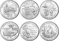 2009 P Dc & Us Territories Quarter 6 coins Us mint rolls Coins Money Territory