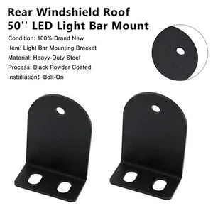 Rear Windshield Roof 50"LED Light Bar Mount For Can Am Defender 500/800/1000 T7 - Picture 1 of 12