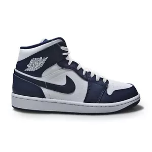 Nike Air Jordan 1 Mid - 554724 174 - ossidiana oro metallizzato bianco - Foto 1 di 5