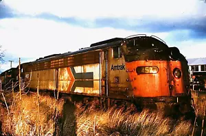 ORIGINAL KODACHROME SLIDE AMTRAK E-8 #457 (ex-PRR) NEW HAVEN, CT DEC. 27, 1978 - Picture 1 of 1