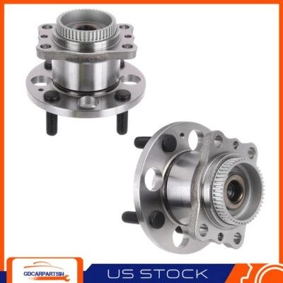 Juego (2) Conjunto de cojinete de cubo de rueda trasera para Hyundai Accent Kia Rio 2012-2016 Foto 1 de 4