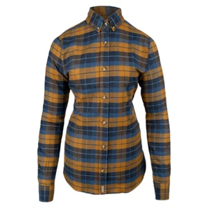 Jack Pyke Ladies Bleasdale Heavy Flannel Shirt Navy Russet Women's Country - Picture 1 of 7