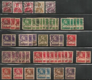 Switzerland - Lot of 54 early stamps - Scott no. 164 to 197 -Used - Picture 1 of 1