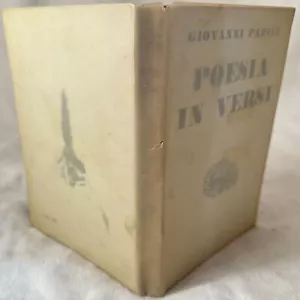 LITERATUR GIOVANNI PAPINI POESIE IN VERSEN OPER PRIMA VALLECCHI VERLAG 1932 - Bild 1 von 4