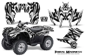 HONDA RANCHER AT 2007-2013 KIT DE GRÁFICOS CREATORX CALCOMANÍAS TRIBAL LOCURA BLANCA - Imagen 1 de 1
