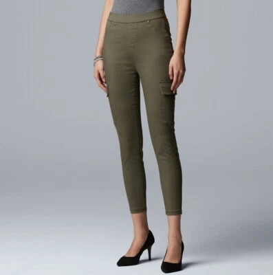 Pantalón Skimmer Simply Vera Wang VW5615 Denim Carga Pequeño Foto 1 de 2