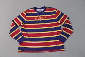Guess Originals Hemd Herren Large Mehrfarbig Gestreift Langarm Logostickerei - Bild 1 von 10