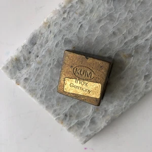 Vintage KUM Inox Precision Two Size Brass Artist Pencil Sharpener - Germany - Picture 1 of 14