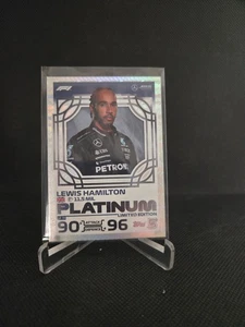 Lewis Hamilton 2024 Topps Match Attax ' Platinum ' Foil Parallel #LE19 - Picture 1 of 2
