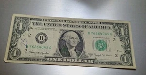 Billete de un dólar de la Reserva Federal 1963 B Joseph Barr Nueva York vintage - Imagen 1 de 4