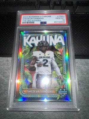 2023 Bowman U Chrome The Big Kahuna Shedeur Sanders TBK-4 Psa 10 1st Rookie RC - Image 1 of 4
