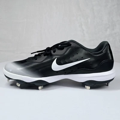 Chuteiras Nike Alpha Huarache Varsity 4 masculinas baixas pretas 10.5 NOVAS - Imagem 1 de 4