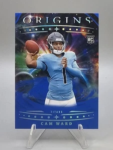 2025 Panini Origins - Rookies #143 Cam Ward Blue 54/99 (RC) 💥 Titans - Picture 1 of 2
