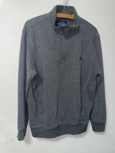 Joules Sweatshirt Men's oak Hurst Grey Long Sleeve Classic Mock Neck 1/4 Zip. M  - Picture 1 of 14