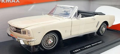 Motor Max 1/18 Scale 73145 - 1964 1/2 Ford Mustang - White - Image 1 of 4