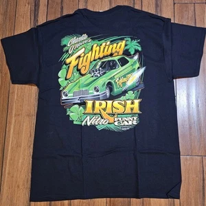 Vintage Funny Car Nitro Charlie O Neills Fighting Irish Drag Racing T Shirt New - Picture 1 of 8