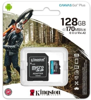 KINGSTON MEMORY CARD 16/32/56/128 GB WITH ADAPTER - Image 1 of 4