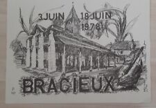 Original Hermann Drost Zeichnung ,ORIG. LITHO, mit Unterschrift /Bracieux France