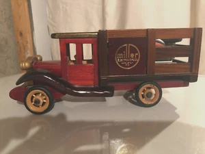 Limited Edition wooden 1929 Miller Electric Welders delivery truck ,collectible - Picture 1 of 2