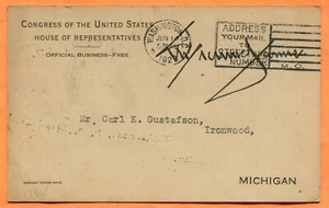 US Congressman William F. James Michigan 1922 Bonus Bill Postcard Signed - Picture 1 of 3