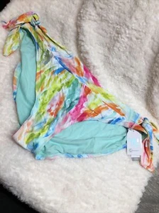 TIME and TRU Women's 2X (20W-22W) Side Tie Hipster Bikini Bottom Swimsuit NWT - Picture 1 of 14
