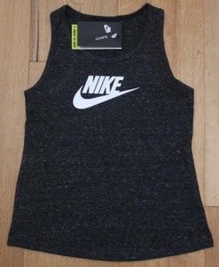 Nike Youth Girl Tank Top ~ Heather Charcoal Gray ~ Slim Fit - Picture 1 of 2