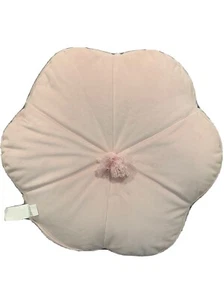 Pink Flower Target Cushion, Velvet Look - Picture 1 of 6