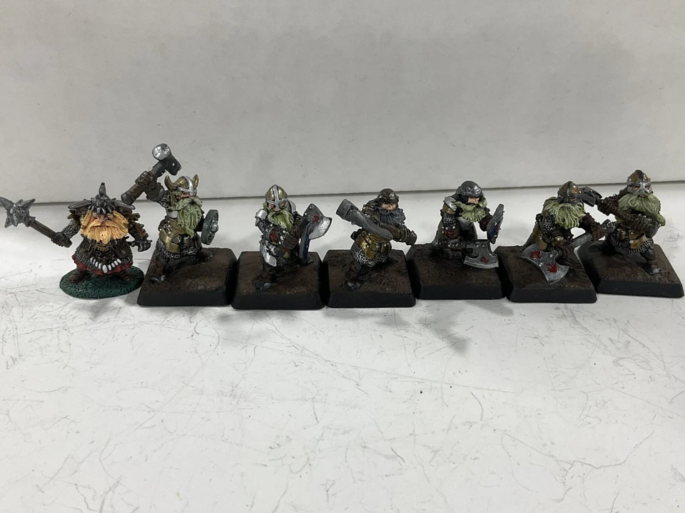 Miniaturas Segadoras Bien Pintadas Enanos X7 Warhammer Oldhammer Foto 1 de 1