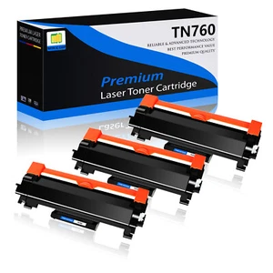 Toner 3PK TN760/TN730 do Brother DCP-L2550DW MFC-L2710DW MFC-L2730DW L2750DW - Zdjęcie 1 z 14