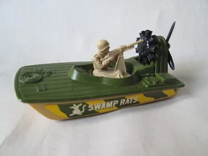 1976 Matchbox Swamp Rats Raft Hydroplane Boat #30 England 1:64 Military (Mint) - Picture 1 of 7