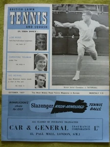 BRITISH RASENTENNIS AND SQUASH / 1957 OKTOBER / J. TATTERSALL - Bild 1 von 1
