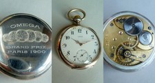 JJMN Omega Taschenuhr Herren Uhr läuft Vintage pocket watch antik 