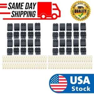 20Pairs TRX-style Connector Plug Male & Female Lipo NiMh Battery ESC - Picture 1 of 7