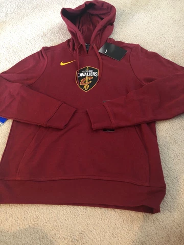 New Nike Women’s Cleveland Cavaliers NBA Hooded Sweatshirt Size XS Maroon Cover