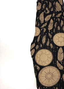 Lularoe Tween Black Dreamcatcher Leggings Pants Sz Tween 8-14 Kids 00 NEW - Picture 1 of 1