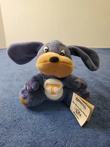 Shoney's UT Smokey Hound Dog Team Mascot Blue Plush Bean Bag University TN   6" Cover