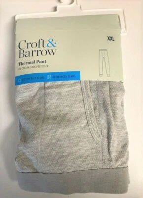 Croft & Barrow тепловой нижнее белье брюки новый размер XXL выбрать цвет 2XL Рекомендуемая розничная цена производителя $28,00 - Изображение 1 из 4