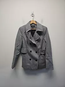 Victoria's Secret Womens Gray Wool Double Breasted Peacoat Coat Jacket Size 10 - Picture 1 of 9