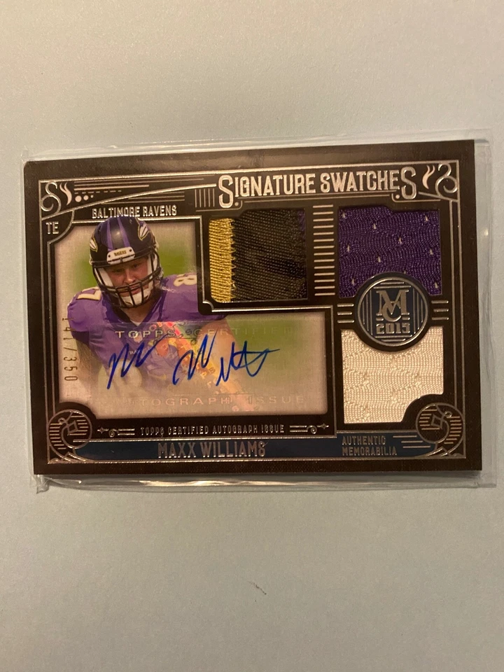 A36,598 - 2015 Topps Museum Triple Jerseys Auto #SSTRMW Maxx Williams/350 - Image 1 of 1