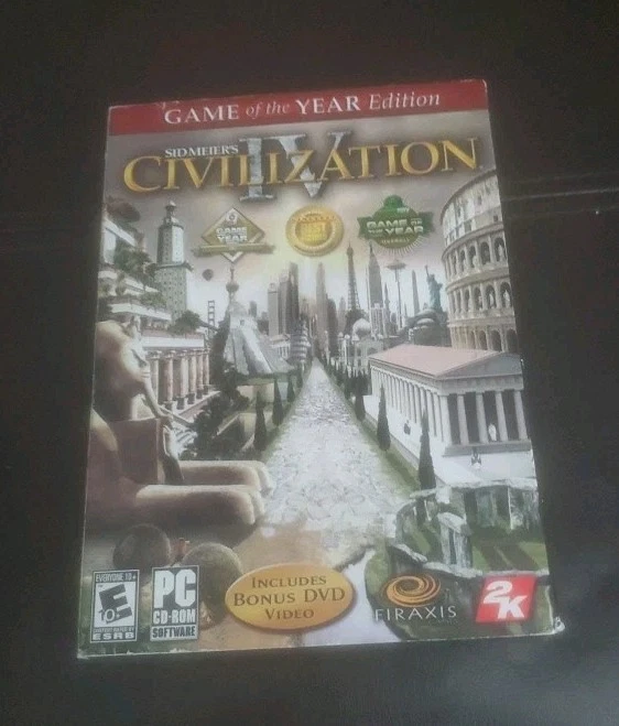 Sid Meier's Civilization IV 4 Game of the Year Edition PC Game W/ MANUAL & MAPS - Image 1 of 4