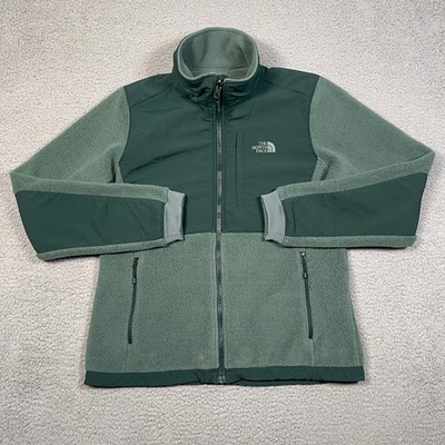 Chaqueta The North Face Denali para mujer S verde tecnología polar Polartec exterior cremallera Foto 1 de 4