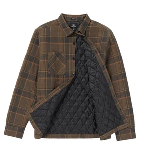 Volcom Brickstone Lined Flannel - Mud - Picture 1 of 3