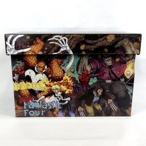 NEW FANTASTIC FOUR Printed Comic Short Box Storage Marvel 15"x8"x12" - Picture 1 of 2