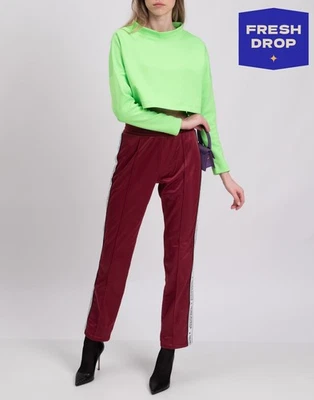 RRP€295 FORTE DEI MARMI COUTURE Runner Track Trousers Size XS Grosgrain Logo - Image 1 of 4