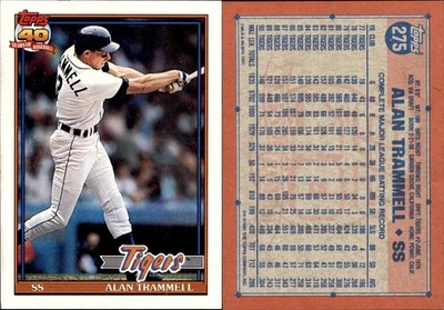 1991 Topps MLB-40 Years of Baseball-#251-500-You Pick-Volume Pricing-2233 - Image 1 of 3