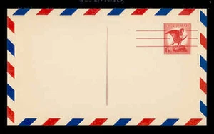UXC4FM - MINT AIRMAIL POSTAL CARD * MEDIUM FLUORESCENT - Picture 1 of 3