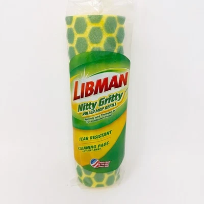 Libman Nitty Gritty Roller Sponge Mop Refill Tear Resistant NEW - Image 1 of 4