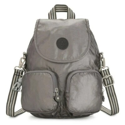 Kipling FIREFLY UP Small Backpack - Carbon Metallic RRP £93 - Image 1 of 4