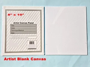 12pcs 8" x 10" Artist Canvas Panel Blank Panels Board Art Drawing Bulk 20cmx25cm - Picture 1 of 7